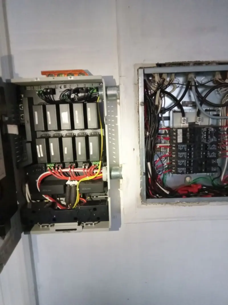 Electrical panel upgrade completed for Security Camera Wiring in Carneys Point